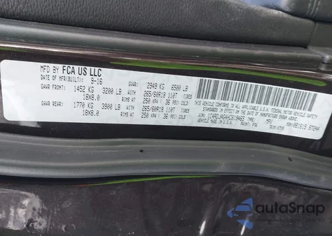 2017 Dodge Durango Sxt Awd z USA, uszkodzony, nr VIN 1C4RDJAG4HC619465